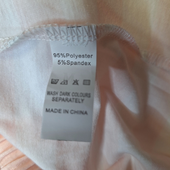 Lightweight Light Pink & White Striped Women's Sleepwear Set With Pockets - Picture 8 of 8